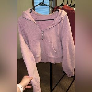 Lululemon cropped scuba half zip